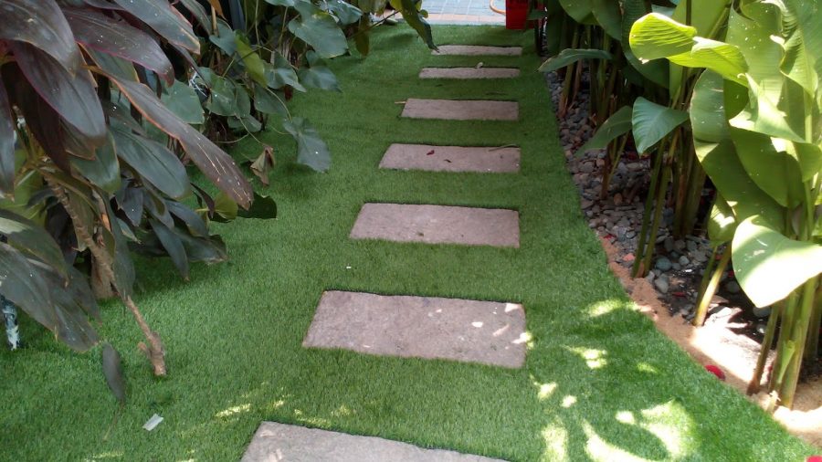 thảm cỏ nhân tạo sân vườn quận 12