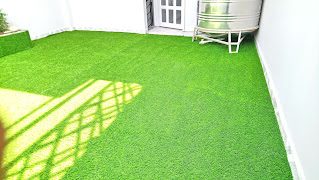 thảm cỏ nhân tạo lót căn hộ chung cư