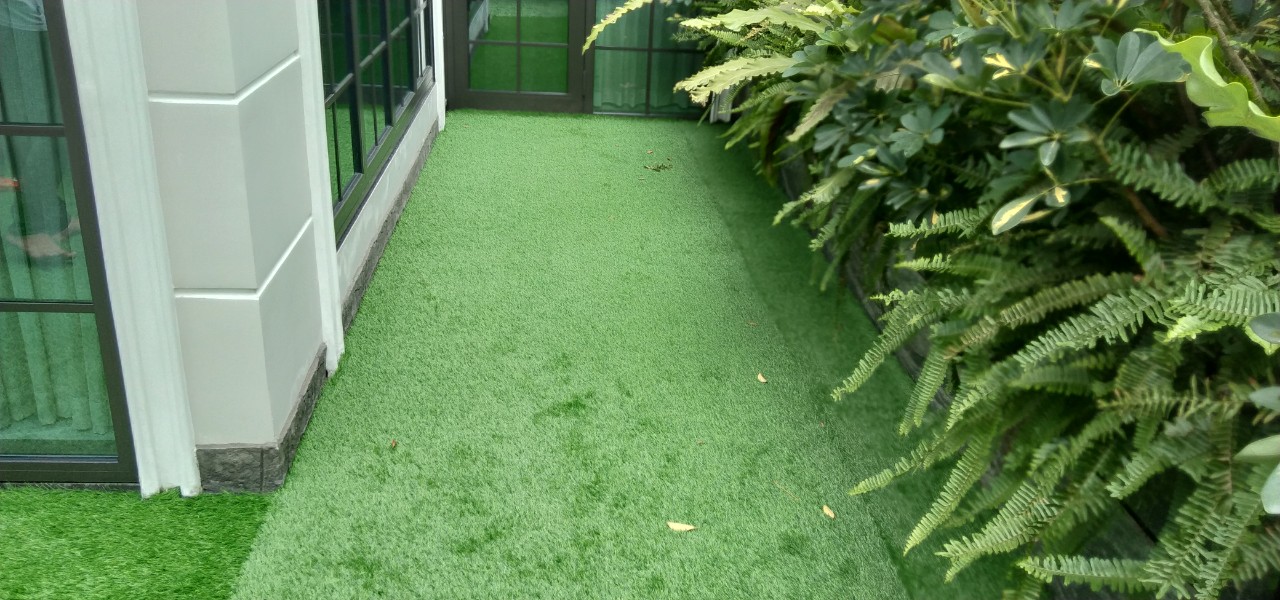 thảm cỏ nhân tạo lót sàn bình tân