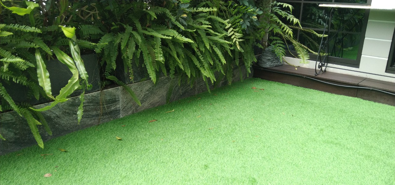 thảm cỏ nhân tạo trải ban công vinhomes central park