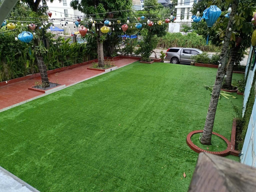 thảm cỏ nhân tạo lót sàn